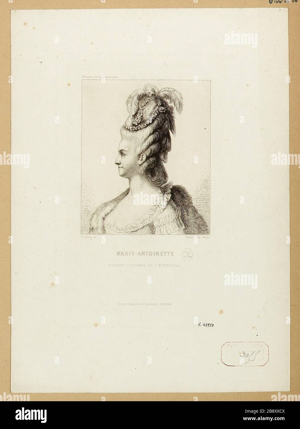History of sixty / Marie Antoinette Stock Photo