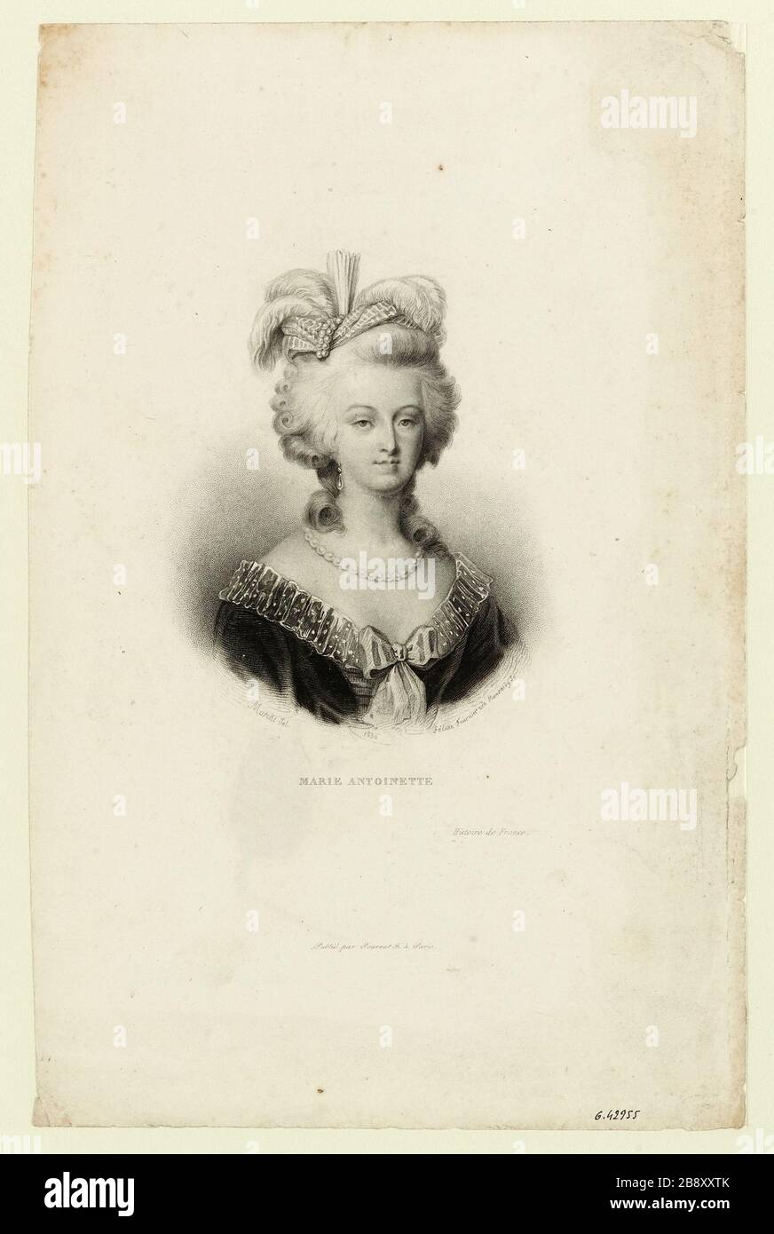Marie Antoinette / History of France Stock Photo