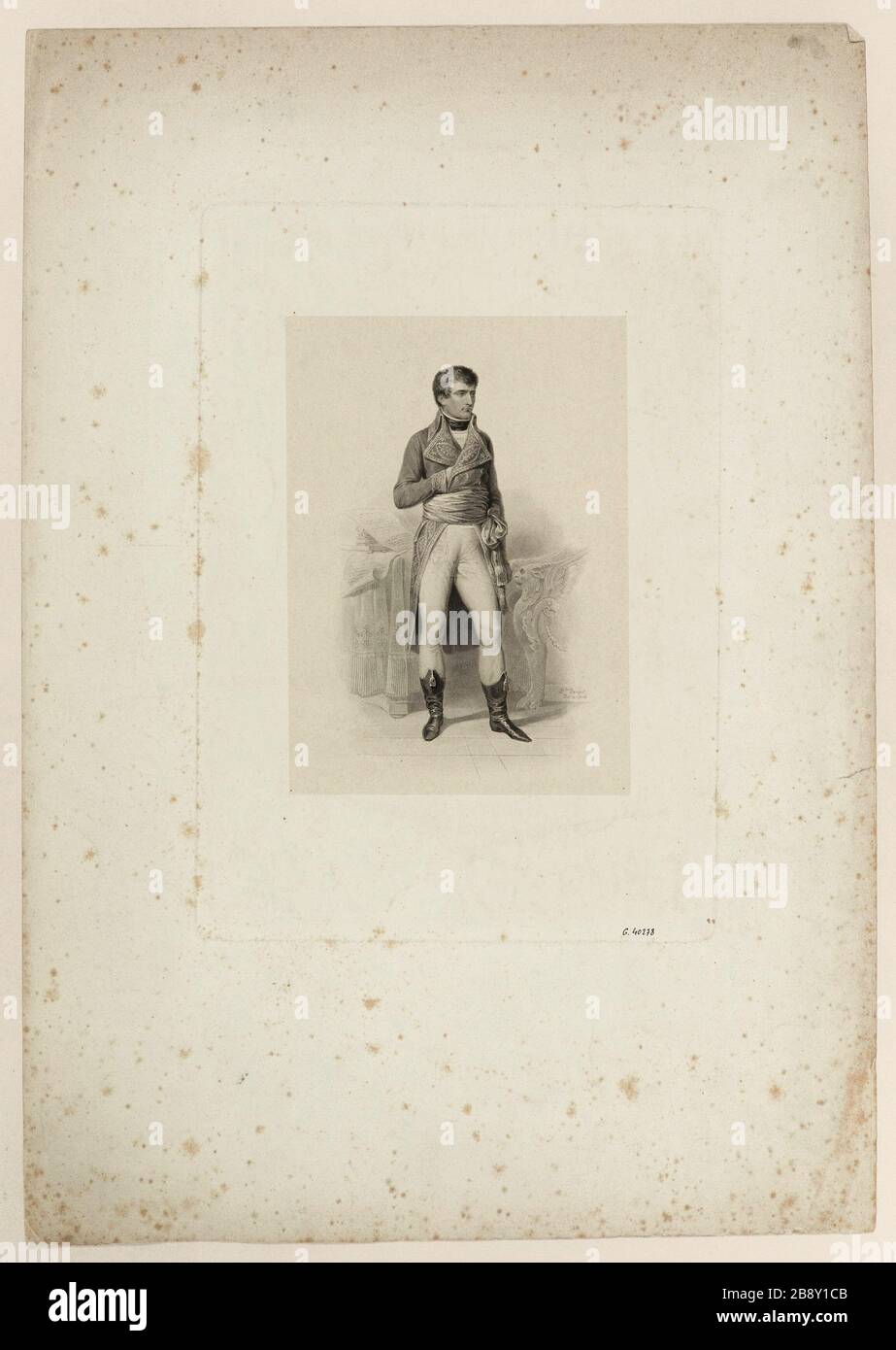 Bonaparte, standing, holding the First Consul Stock Photo - Alamy