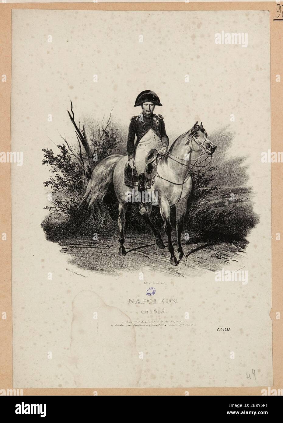 Napoleon / and 1815. Stock Photo