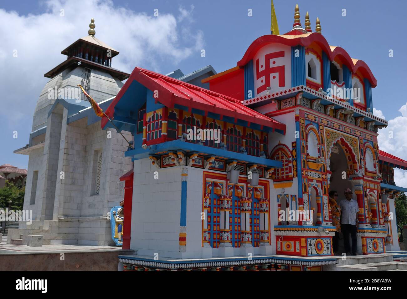Copy of Badrinath Dham temple at Char dham in Namchi, Sikkim, India Stock Photo