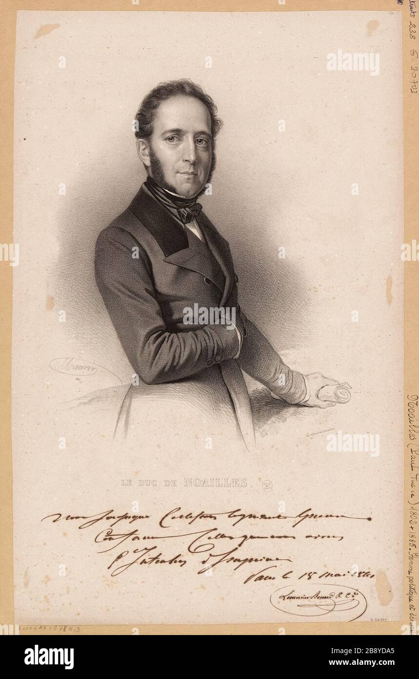 The Duke of Noailles Stock Photo Alamy
