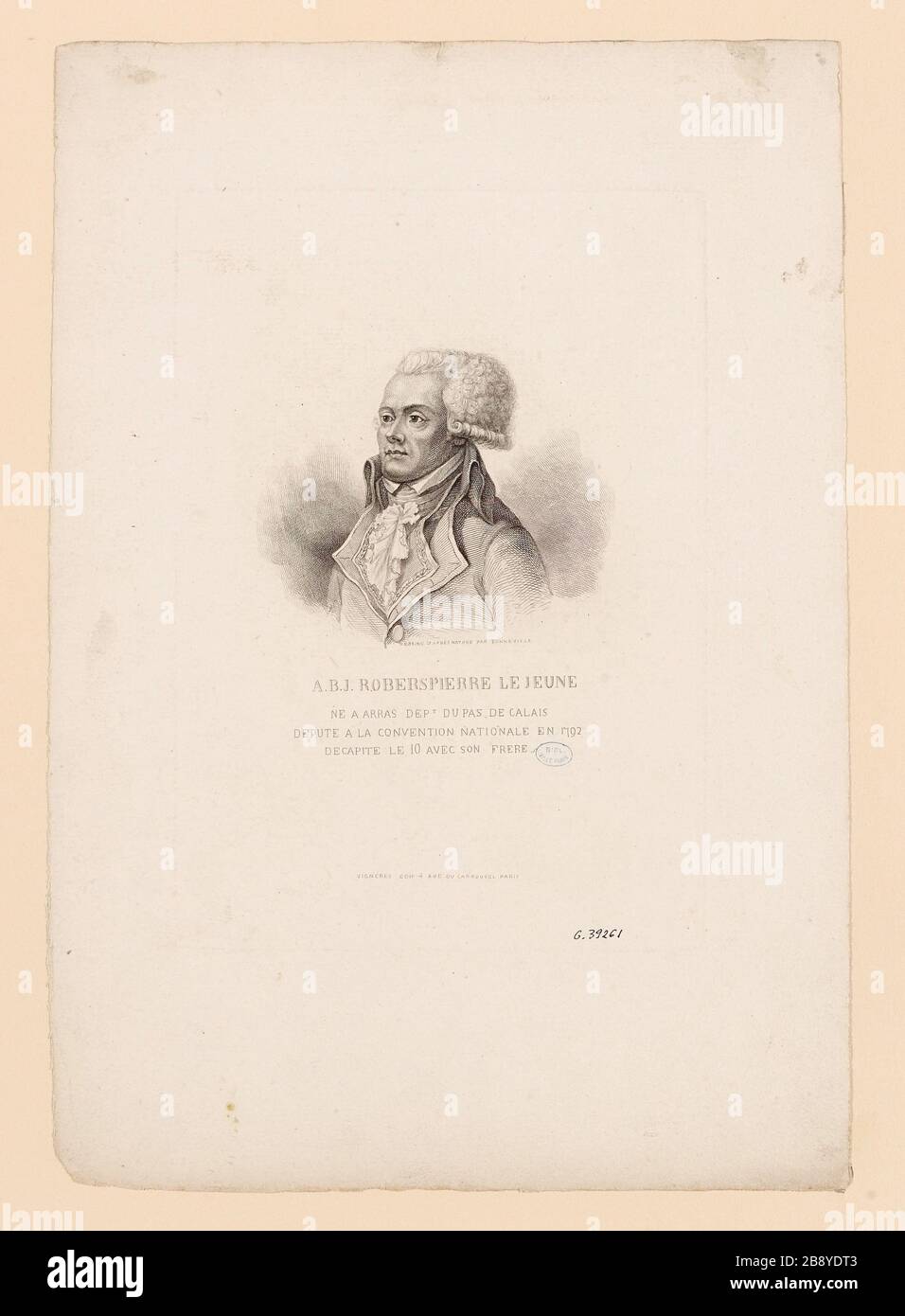 A.B.J. Young Robespierre Stock Photo Alamy