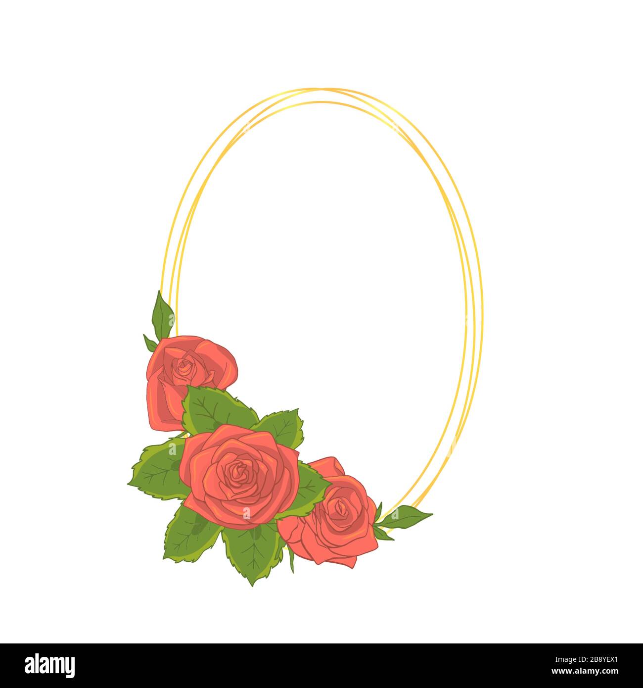 Oval Rosa Vector Pink Oval Frame Vector