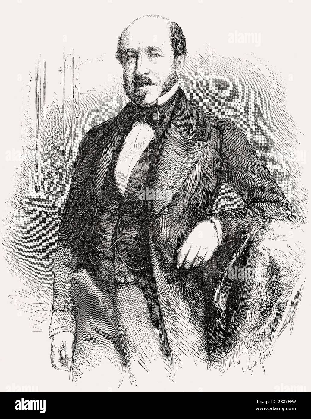 Charles Auguste Louis Joseph Demorny de Morny, 1811 - 1865, French statesman Stock Photo