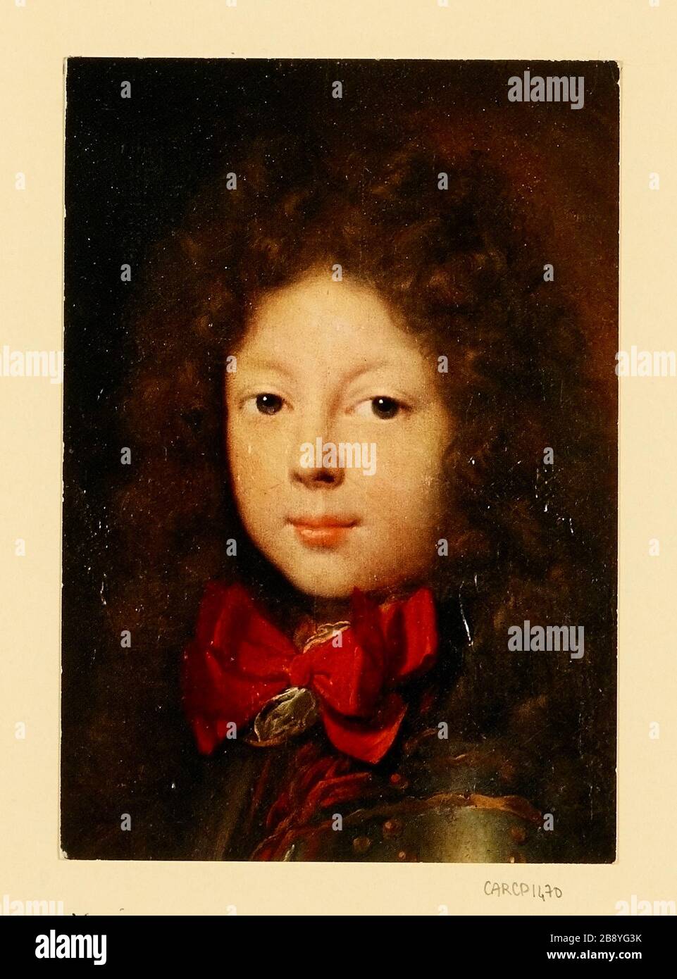 Portrait of the Duke of Saint-Simon, attributed to Hyacinthe Rigaud, in the Museum of Chartres. Stock Photo