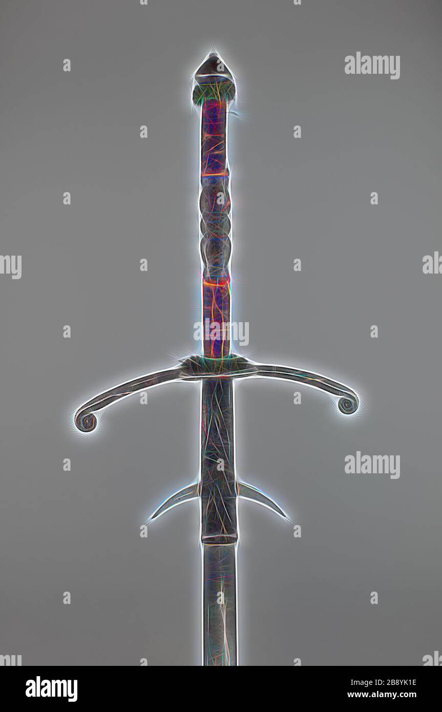 Two Handed Sword With Scabbard 1580 1600 German Possibly Munich Munich Steel Iron Wood Silk Velvet Textile Wood Fiber And Leather Overall L 169 Cm 66 1 2 In Reimagined By Gibon Design Of Warm Two Handed Sword With Scabbard 1580 1600 German Possibly Munich Munich Steel Iron Wood Silk Velvet Textile Wood Fiber And Leather Overall L 169 Cm 66 1 2 In Reimagined By Gibon Design Of Warm