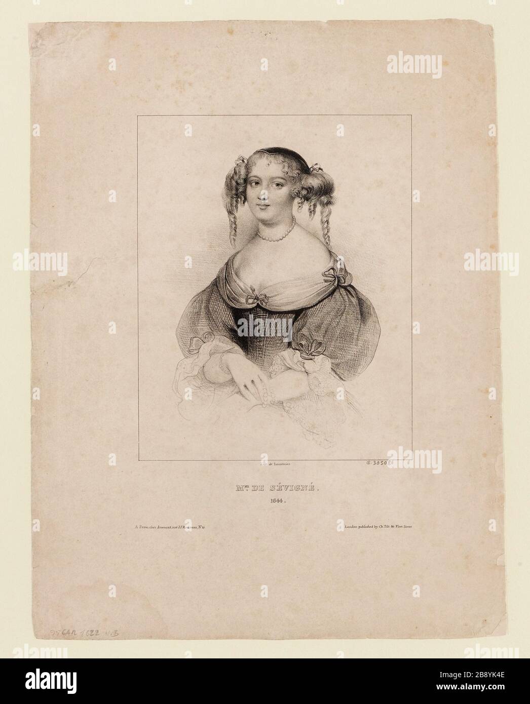 Madame de Sevigne. / 1644. Stock Photo