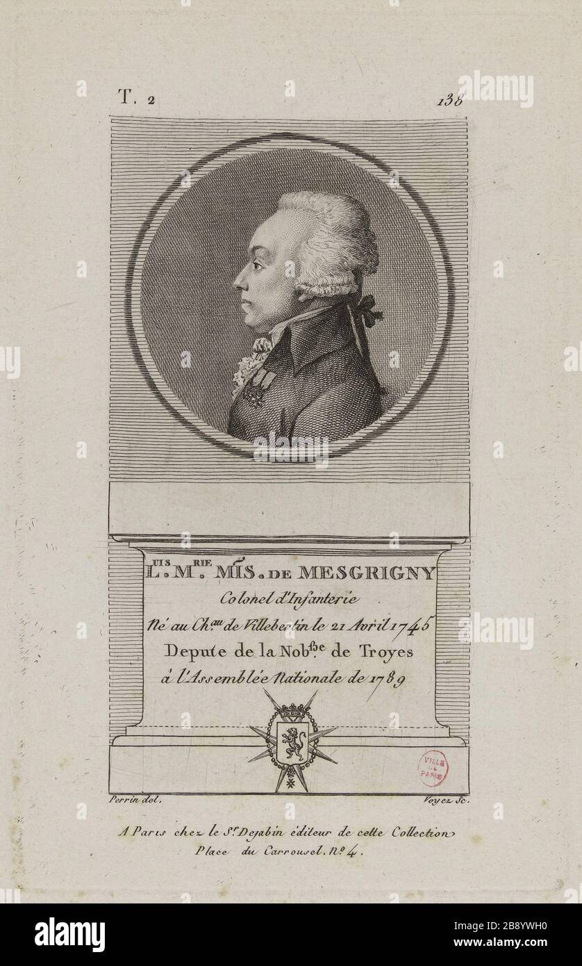 Louis Marie Mesgrigny, infantry colonel. François Voyez (174605