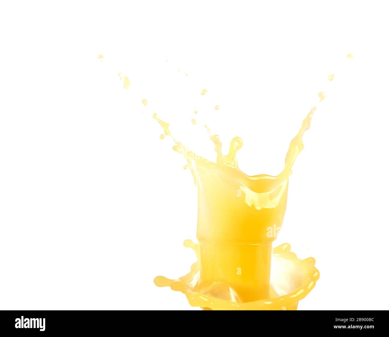 Orange juice splash concept. Color Stock Photo Alamy