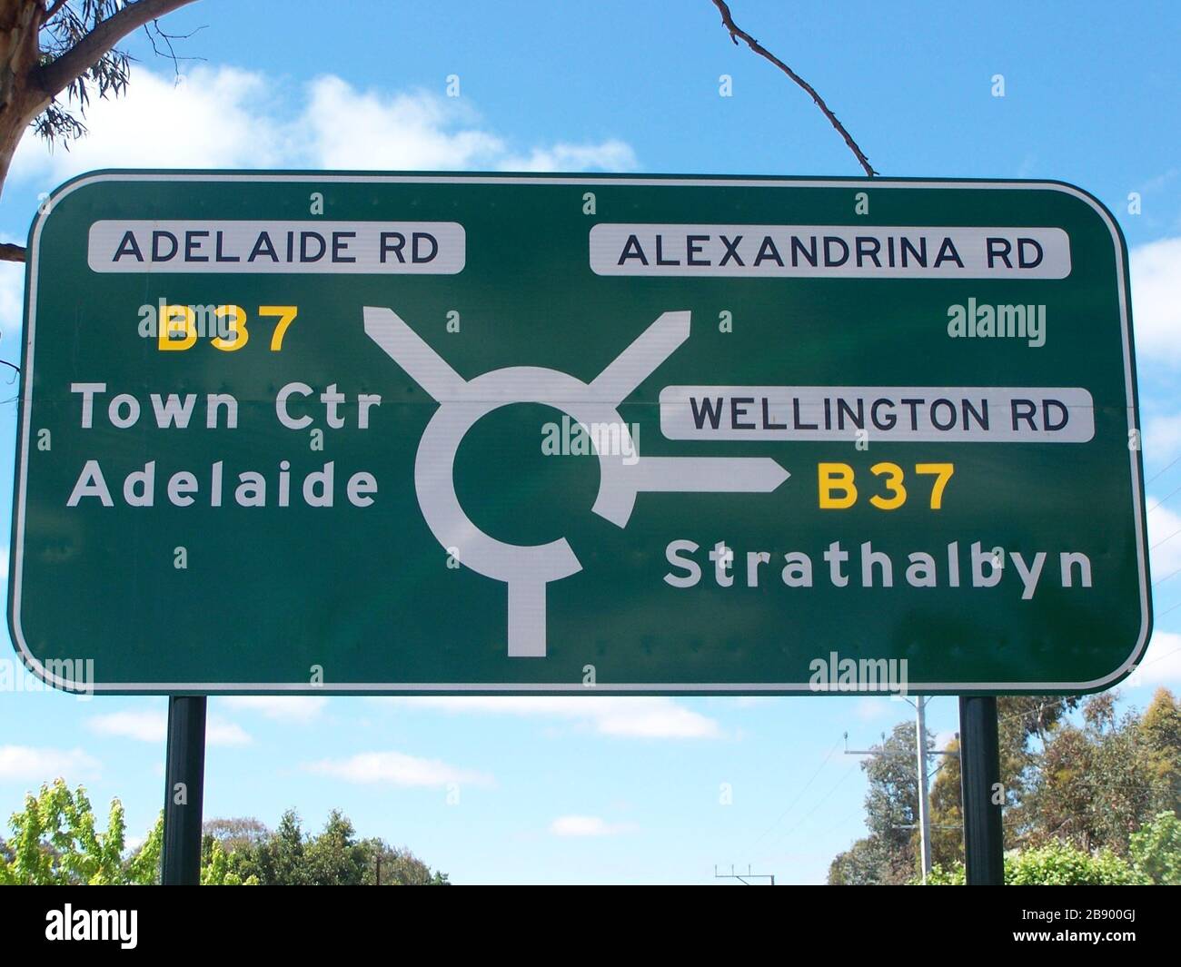 "English This is the sign showing the directions that you can go in at