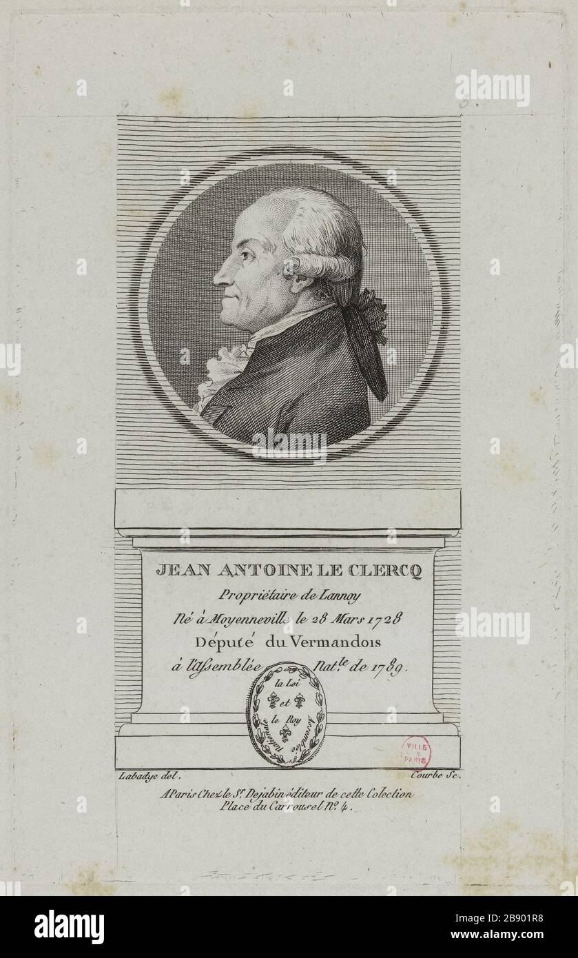 Jean Antoine Le Clercq, owner of Lannoy, deputy of Vermandois. Wilbrode