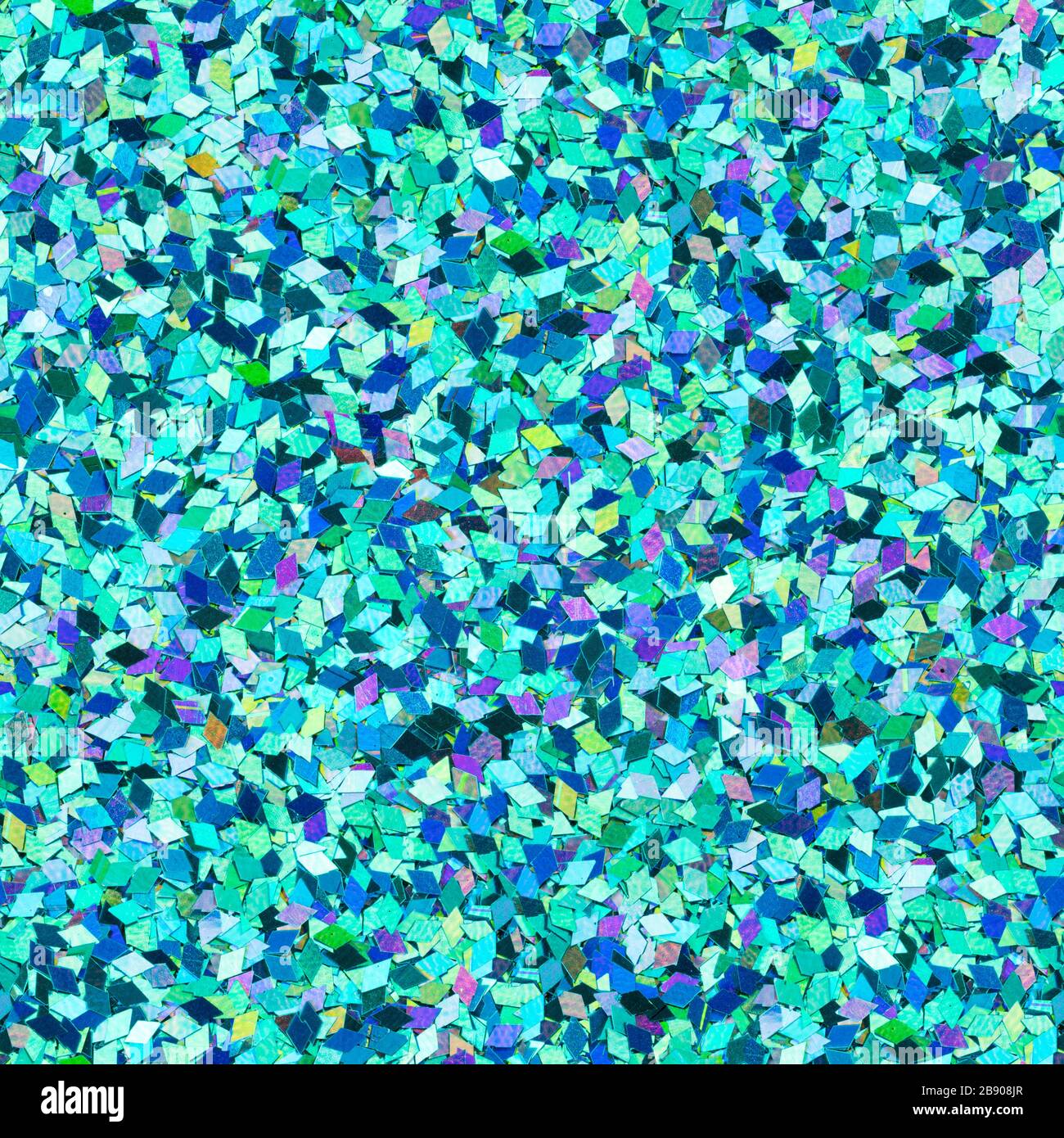 Blue glitter, sparkle confetti texture. Christmas abstract background