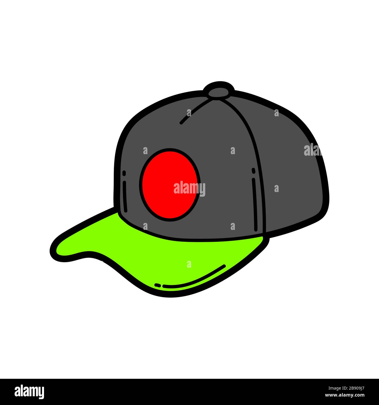 Illustration of cartoon baseball cap Stock Vector Image & Art Alamy