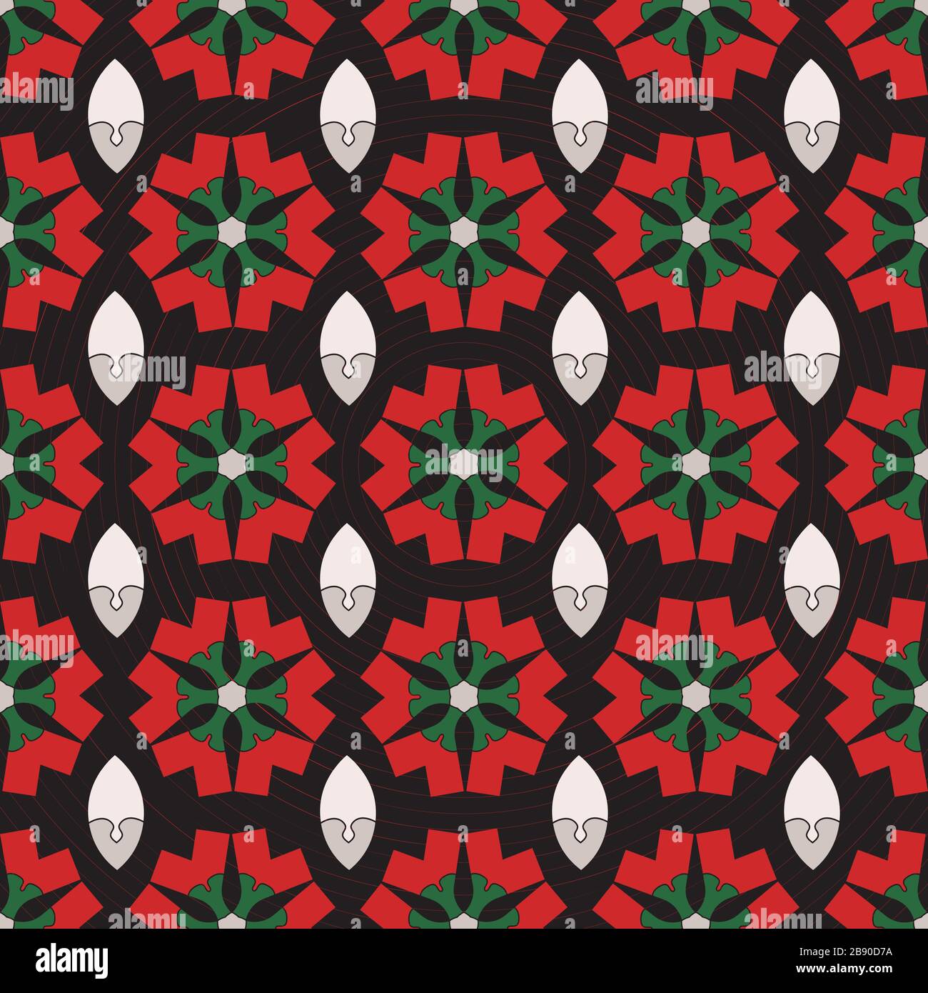 Seamless ornament pattern vector tile for multipurpose use in design ...