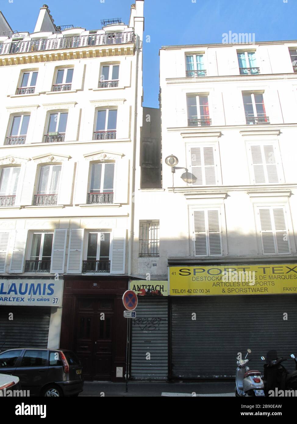 English Narrowest 1 2 M House In Paris 39 Rue Du Chateau D Eau Paris 10th Arr Francais Maison La Plus Etroite 1 2 M De Paris 39 Rue Du Chateau D Eau