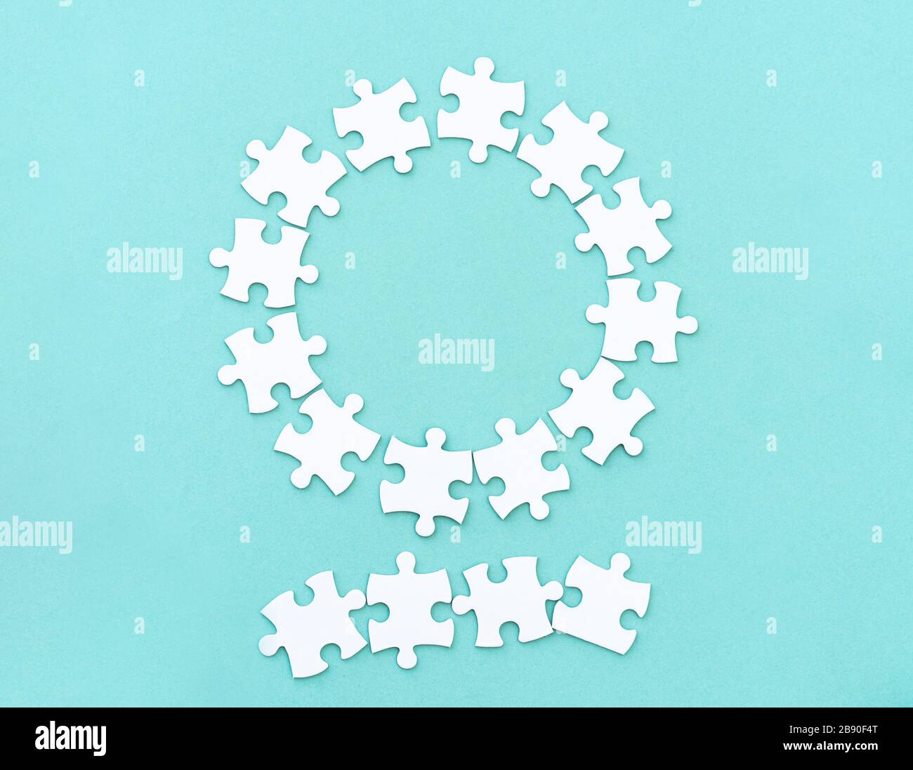 Download Puzzle Pieces Mockup For Lettering Stock Photo Alamy