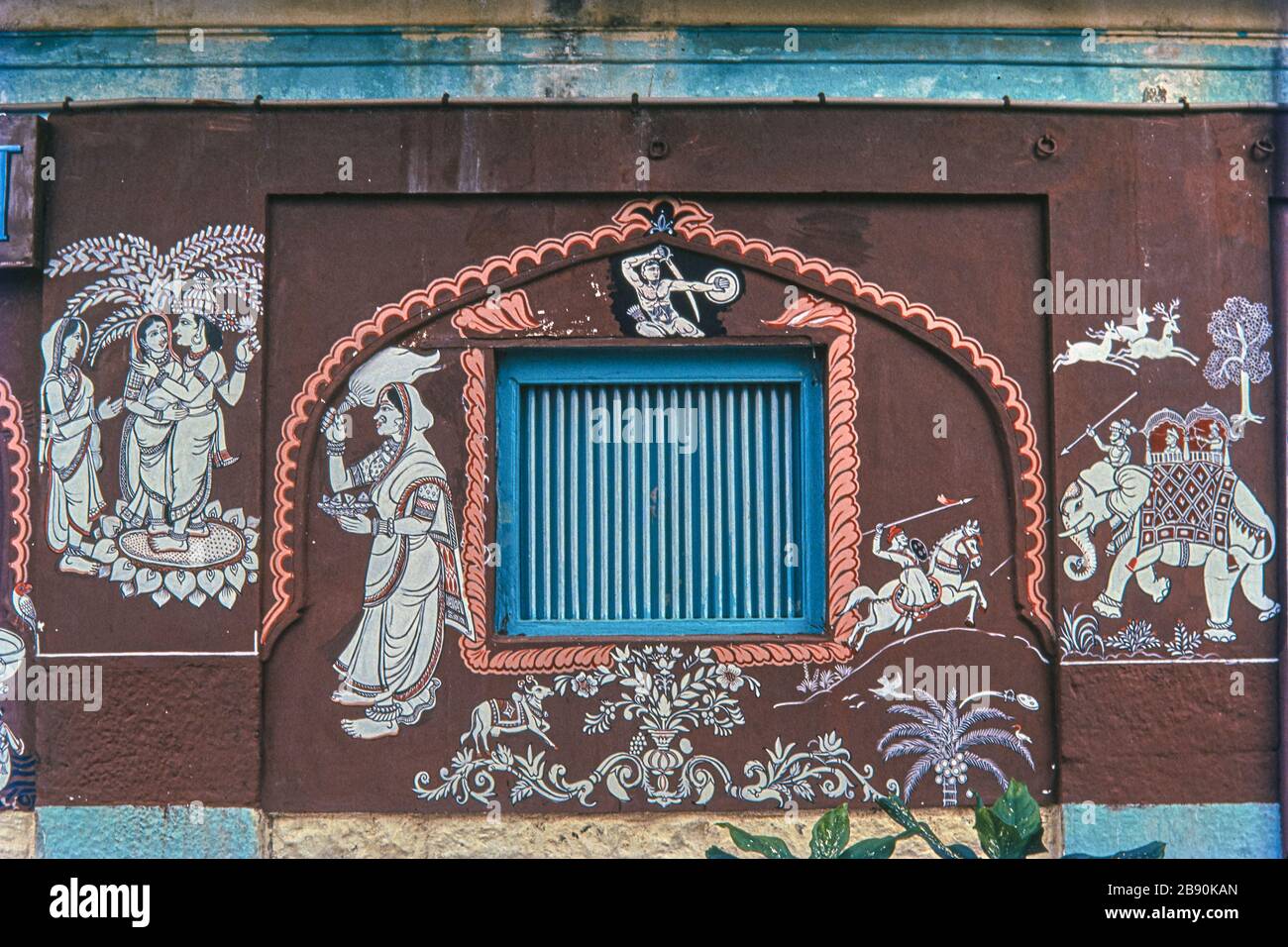 16 Feb 2020 Peshwa style wall painting , top of Parvati hill ; Pune