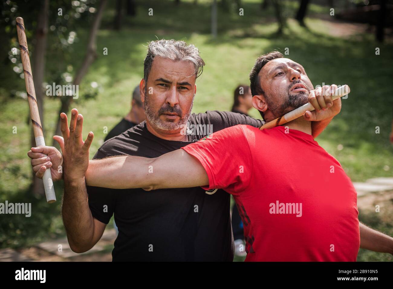 Stick Fighting (Silambam) Action Editorial Photography - Image of conflict,  malaysia: 9563227