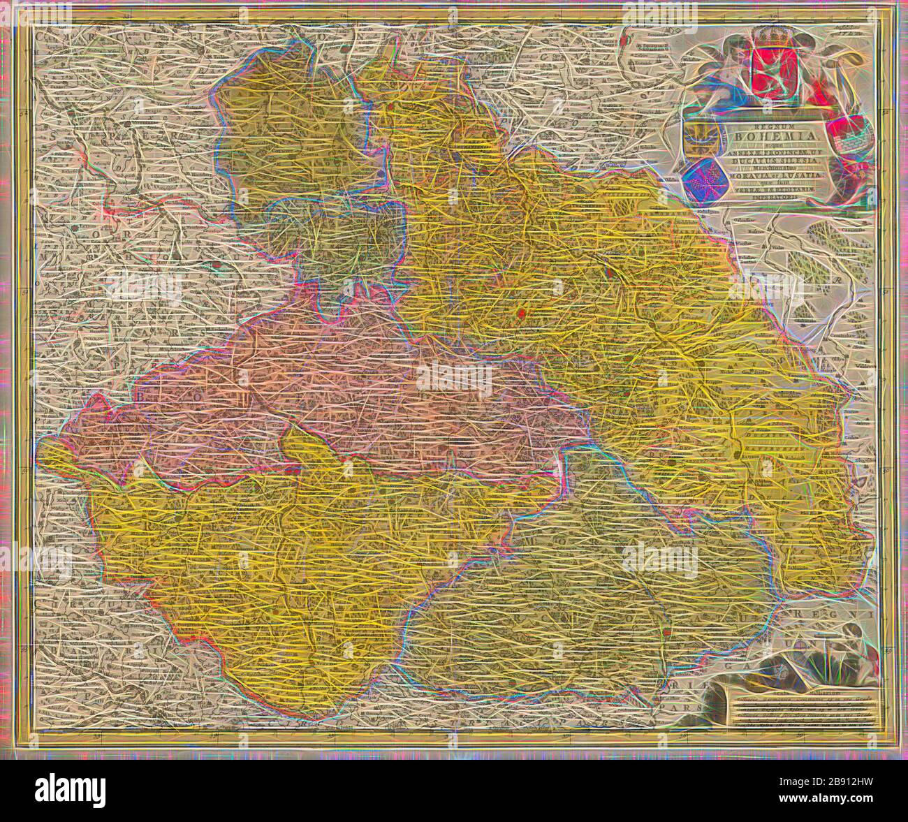 /'Silesie et Maravie/' Silesia Moravia MALLET 1683 map POLAND//CZECH Schlesien