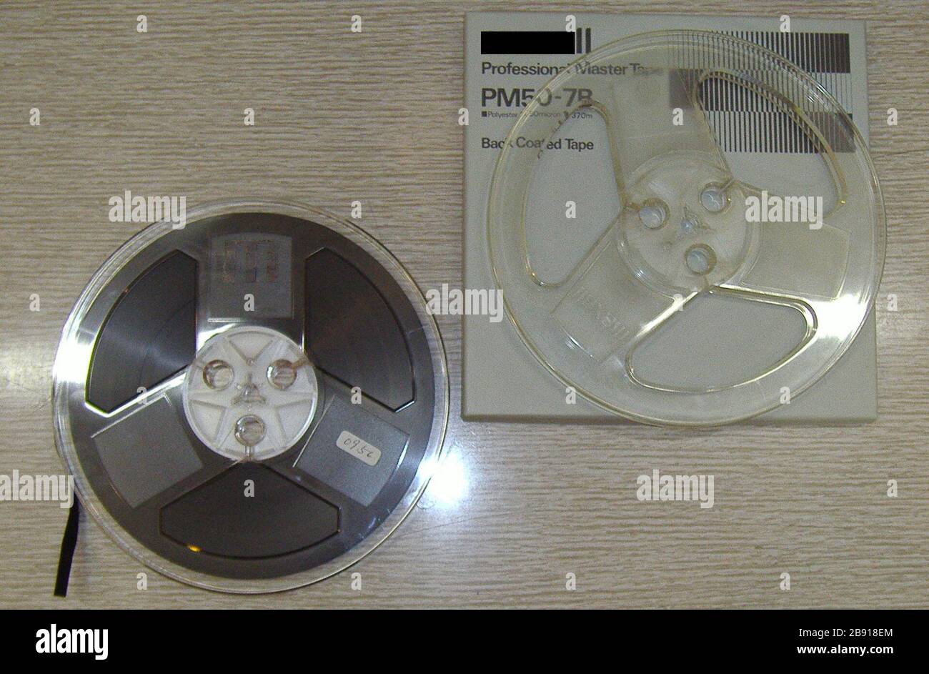 'Magnetic audio tape & reel. size  7 inch (diameter); 26 January 2006 (according to Exif data); Own work; Toki-ho; ' Stock Photo