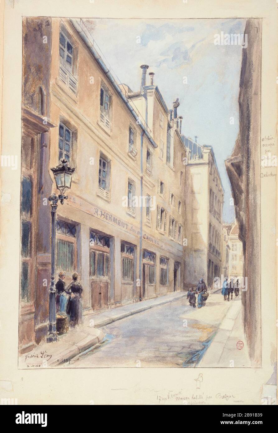 Front of the house inhabited by Honore de Balzac, 17 Rue Visconti 