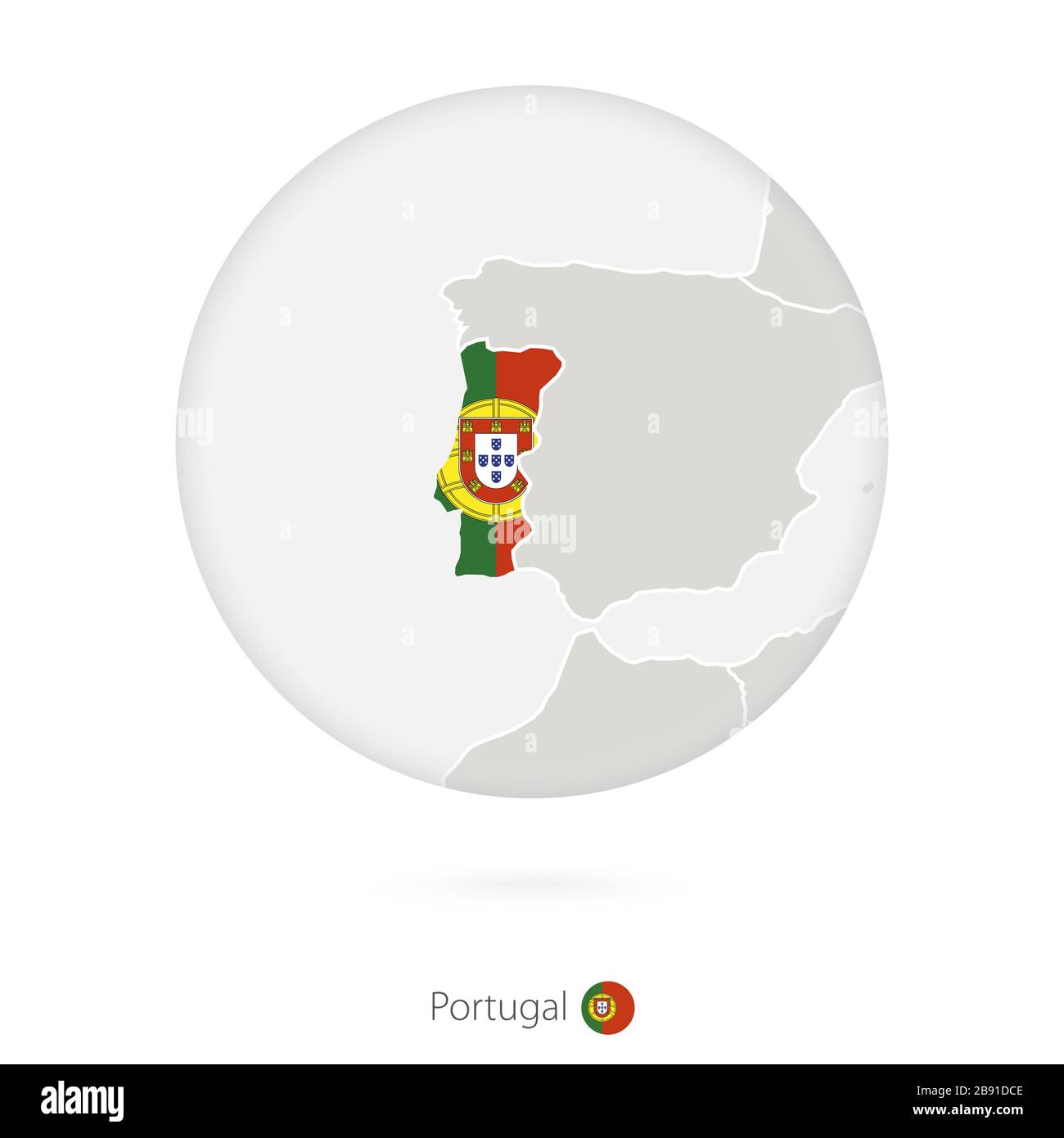 Map Portugal Borders Regions Stock Vector by ©grebeshkovmaxim@gmail.com  377532672