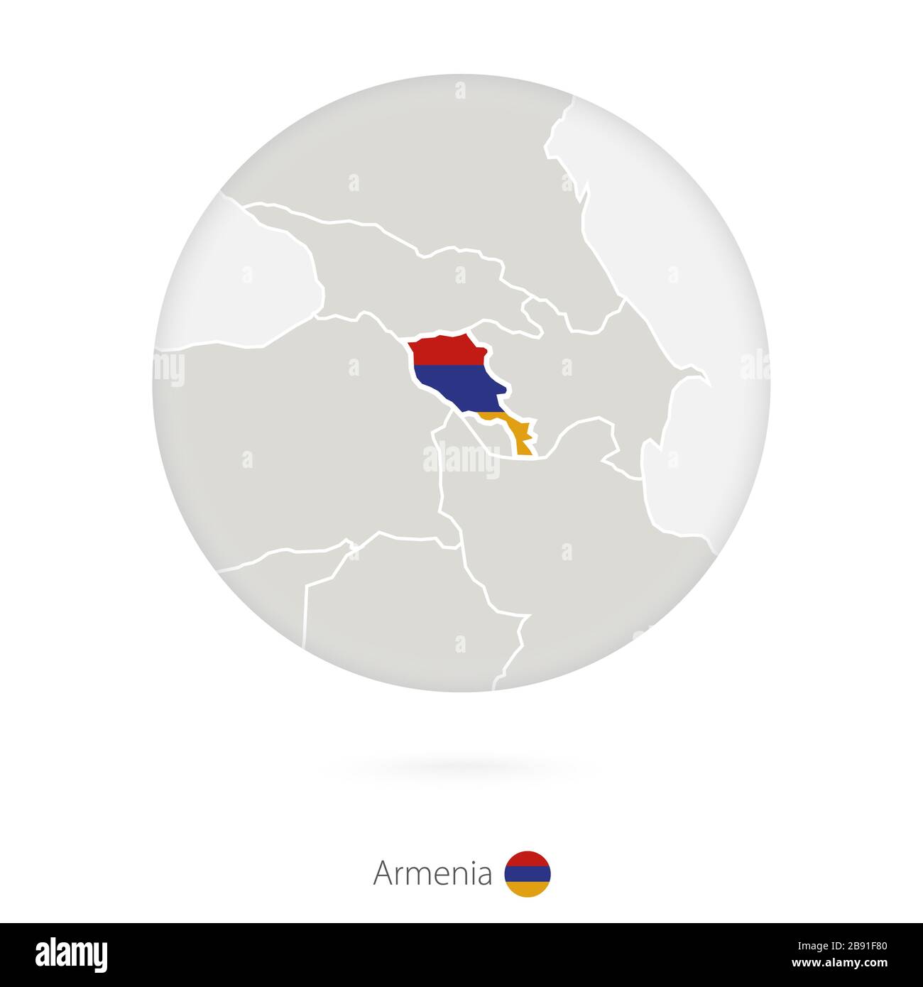 Armenia map hi-res stock photography and images - Alamy