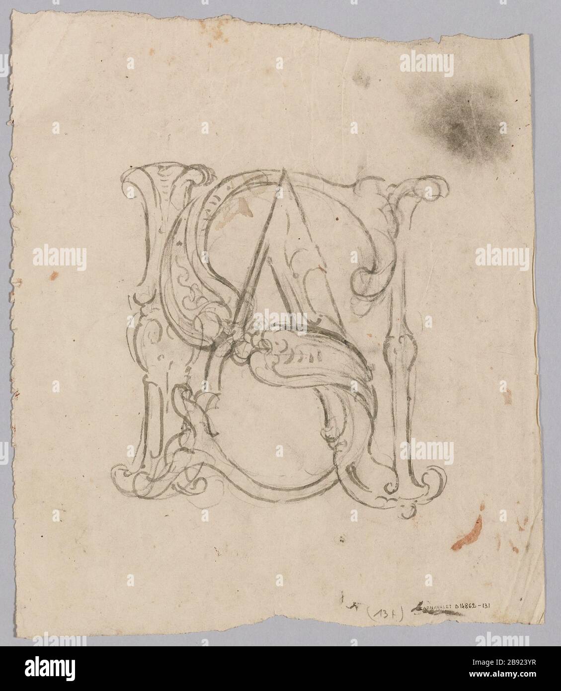 Google Window Monogram Artistic monogram detail hi-res stock photography and images - Alamy