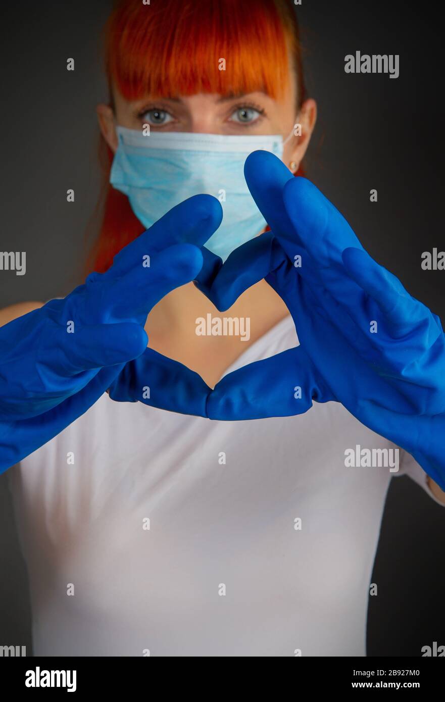 girl in mask Stock Photo Alamy