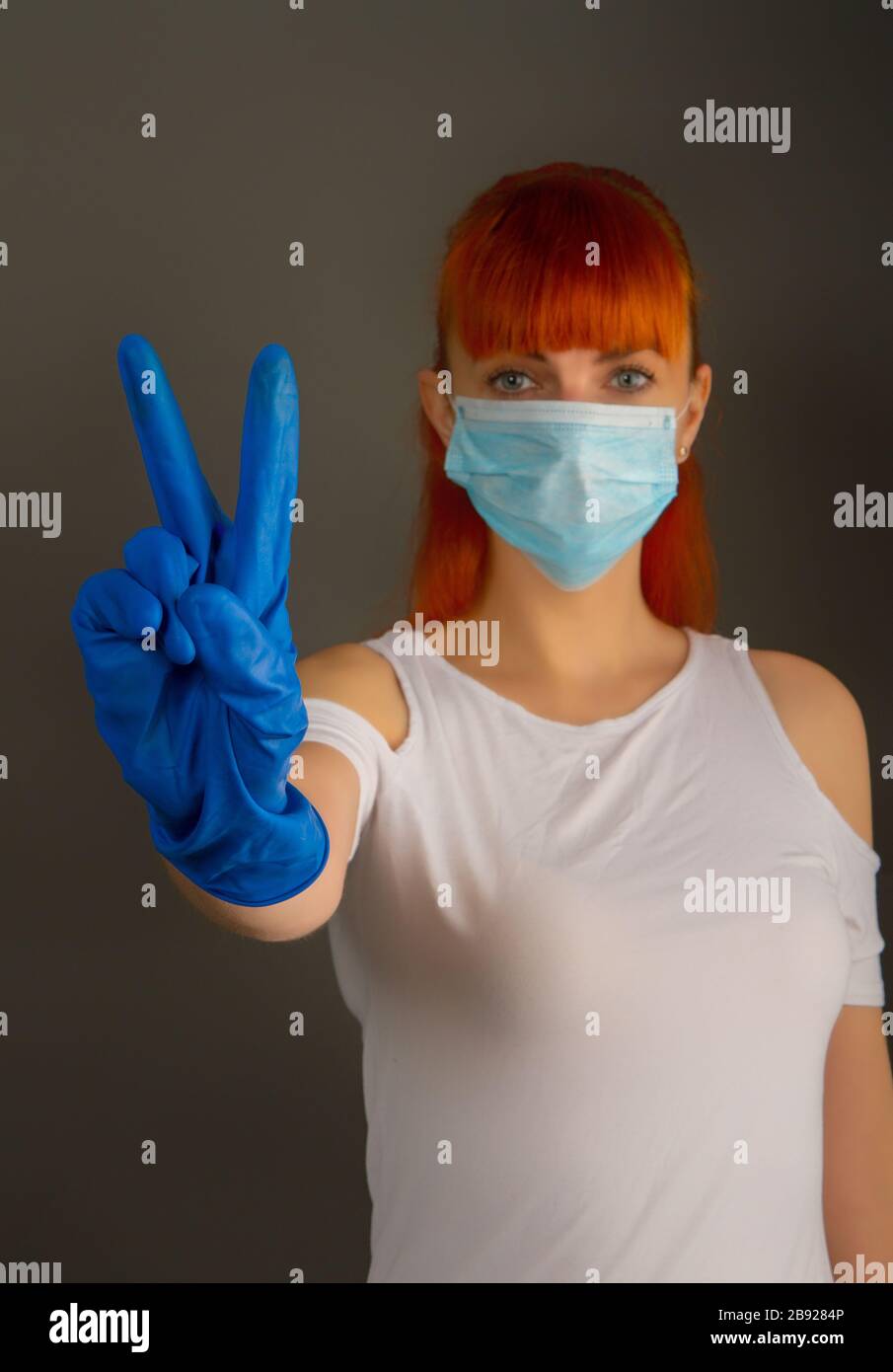 girl in mask Stock Photo Alamy