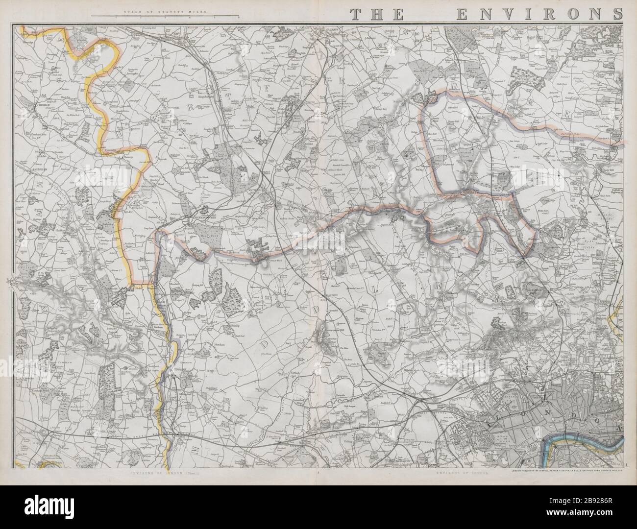 Weller map london 1868 hires stock photography and images Alamy