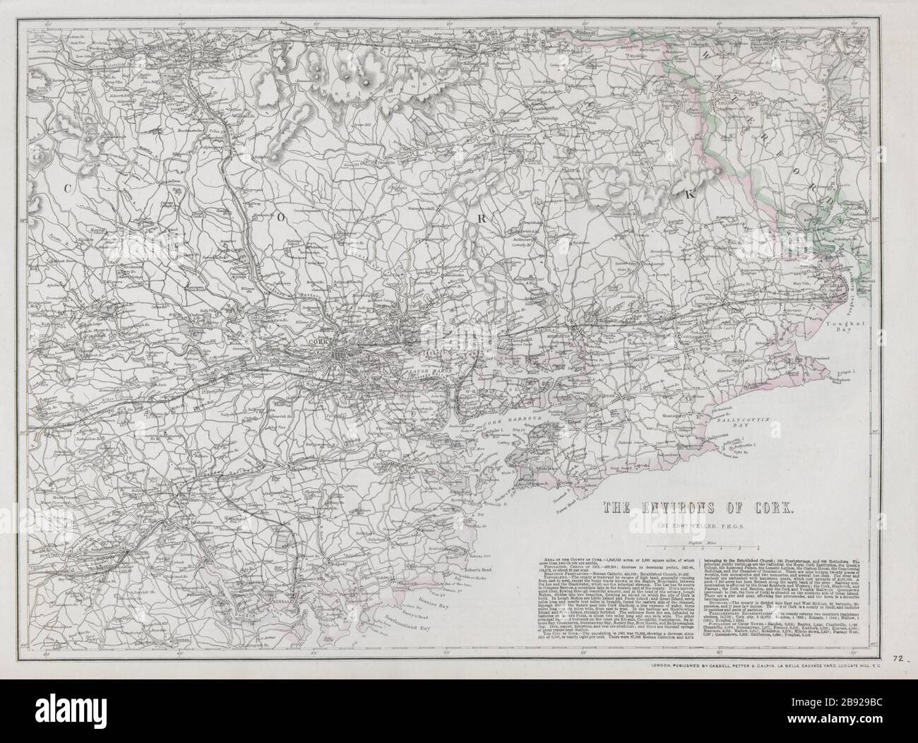 CORK ENVIRONS. Queenstown Youghal Mallow Lismore Fermoy Ireland.WELLER