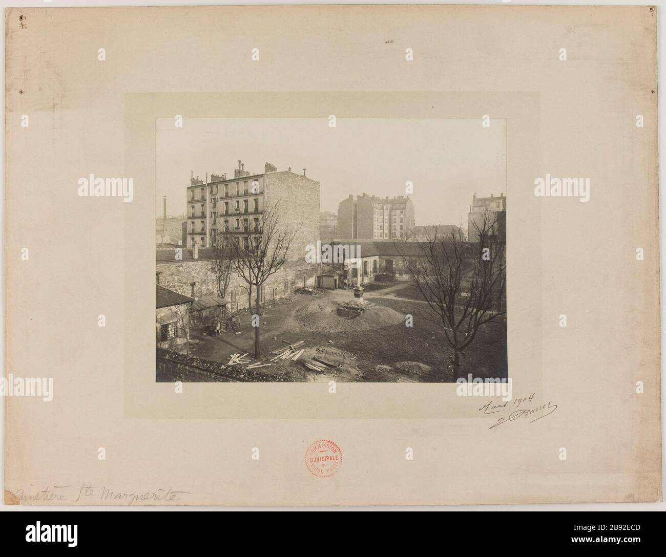 St. Margaret Cemetery. Former SainteMarguerite cemetery in March 1904