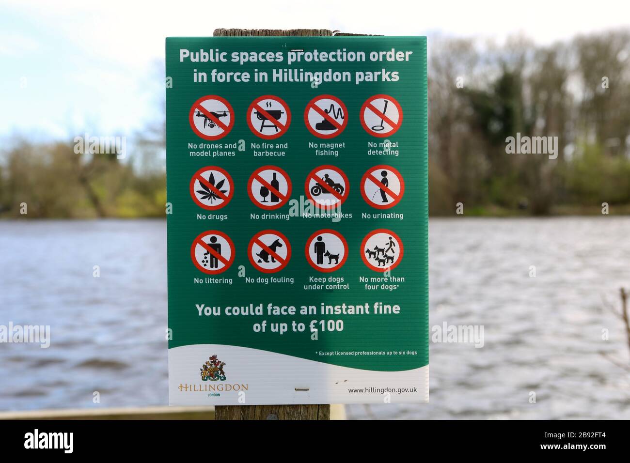 The council's parks and open spaces will stay open for now but the council has said this decision is under constant review and if people fail to adhere to the two metre social distancing advice from public Health England will have no choice but to close all parks and open spaces in order to protect those most at risk and the elderly . Little Britain lake has plenty of wildlife and bird life including herons , wild geese , Canadian geese , and ducks , this open spaces are good for the public during these difficult times with self isolation for people to be able to have exercise and fresh air .. Stock Photo