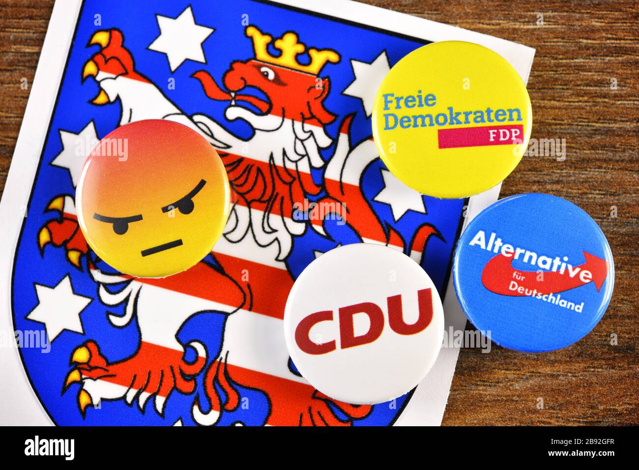 The FDP puts with support of AfD and CDU the Prime Minister in Thuringia, symbolic photo, FDP stellt mit Unterstützung von AfD und CDU den Ministerprä Stock Photo