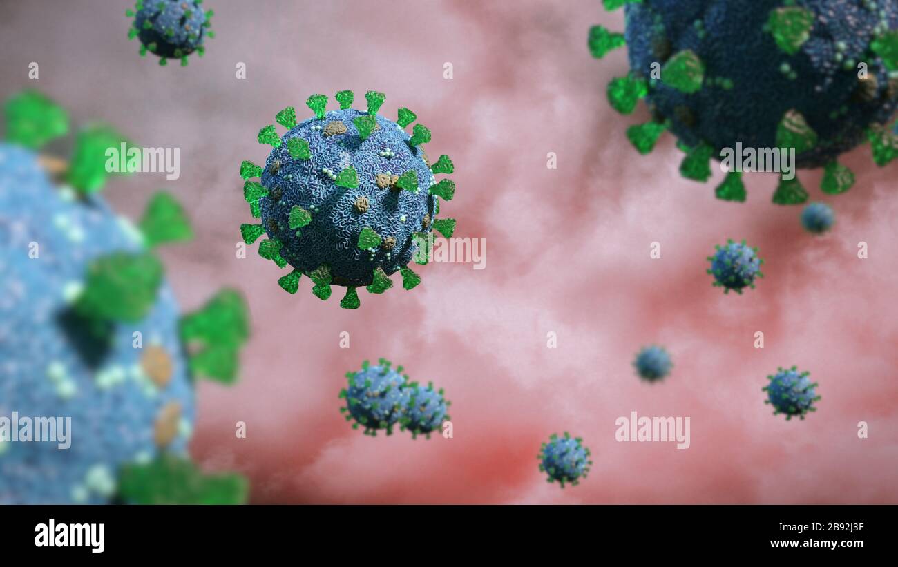 Coronavirus pandemic, Covid-19 outbreak, the health threatening virus Stock Photo