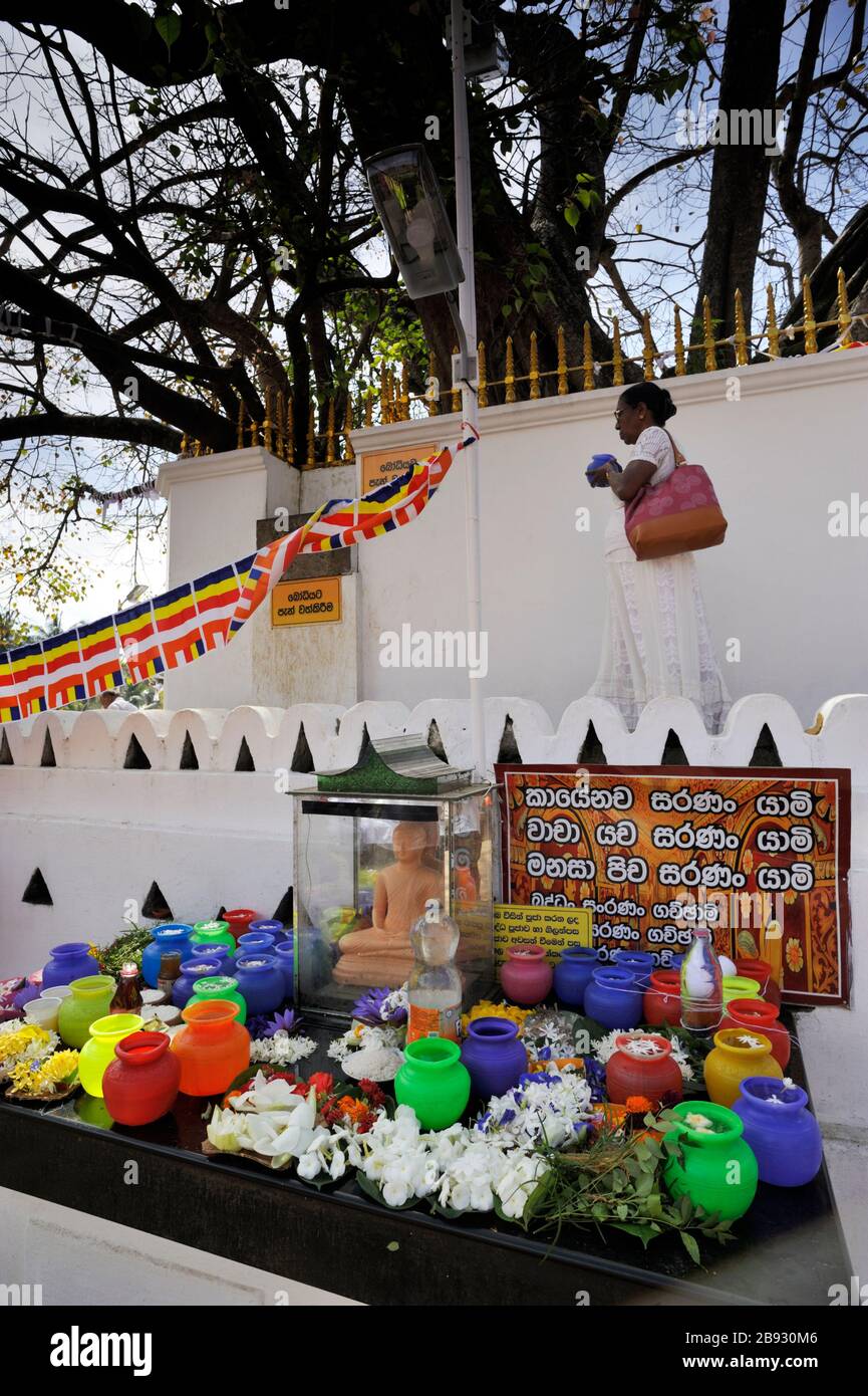 Sri Lanka, Kandy, Pattini devale, Neth Boodiya temple Stock Photo