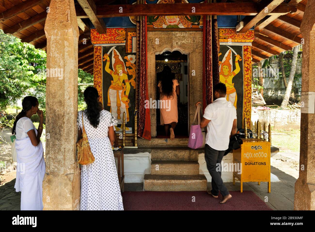Sri Lanka, Kandy, Vishnu devale temple, Dedimunda Devalaya Stock Photo