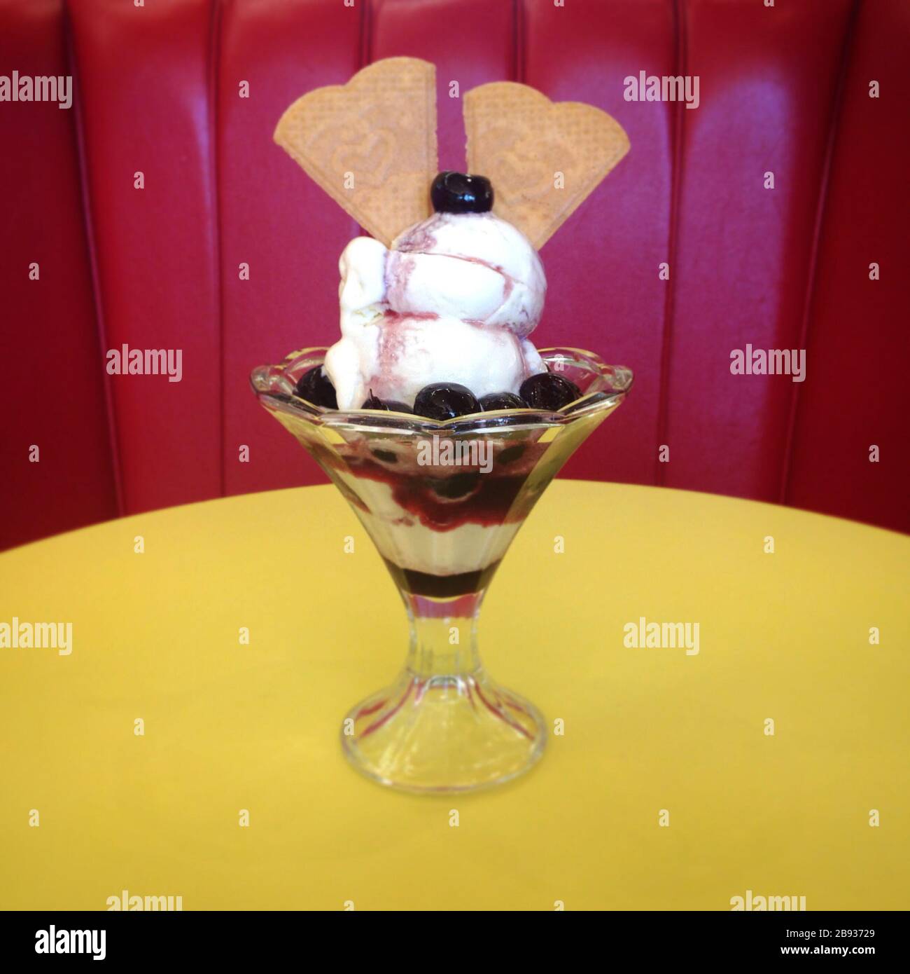 Ice cream from the Harbour Bar Ice Cream Parlour, Scarborough, UK Stock