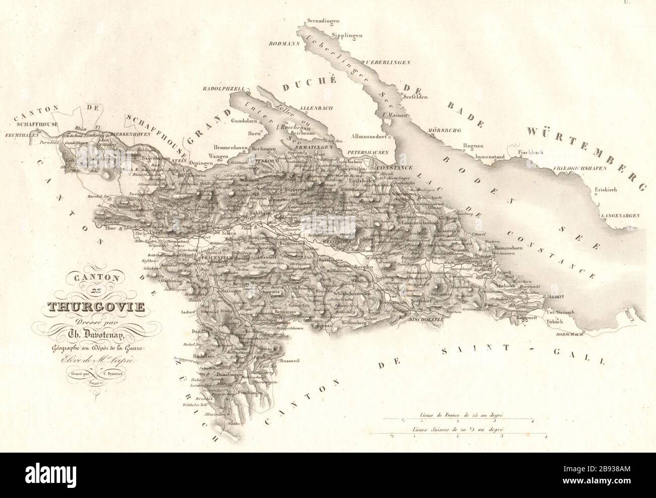 Canton de Thurgovie. Thurgau Thurgovia Turgovia. Schweiz. DUVOTENAY