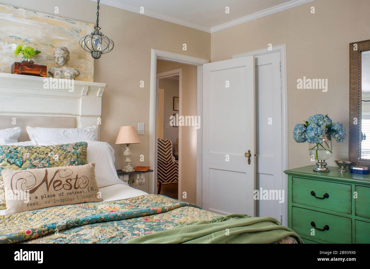 Small House Decorating-Bedroom Stock Photo