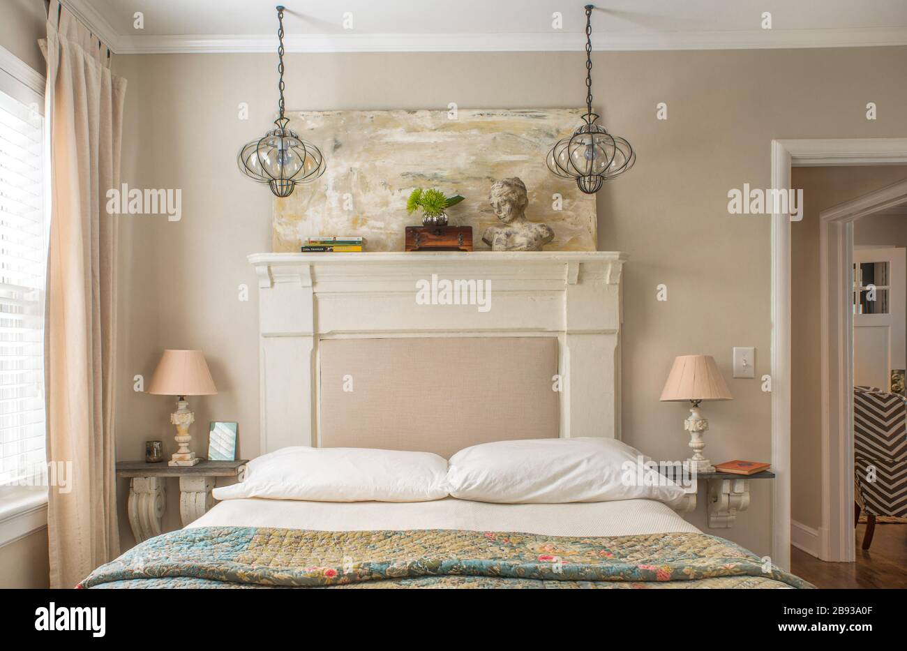 Small House Decorating-Bedroom Stock Photo