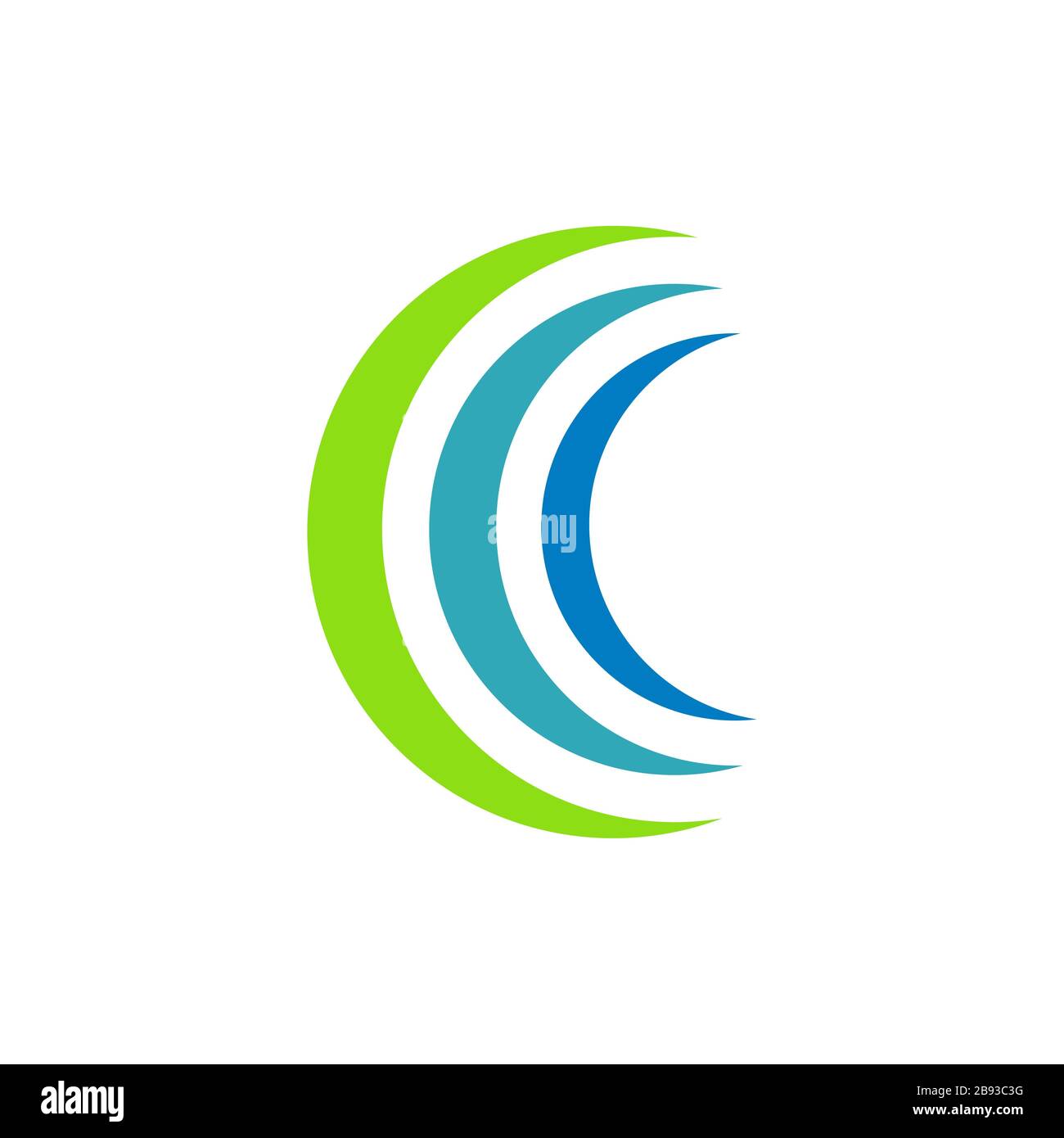 C Letter Swoosh Colorful Logo Template Illustration Design. Vector EPS ...