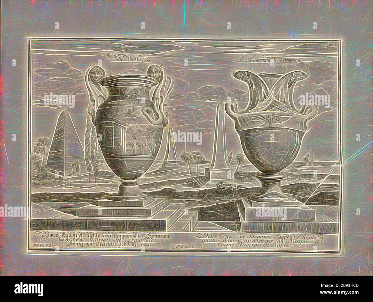 Porphir Two 18th century egyptian porphyry vessels hi-res stock photography and ...