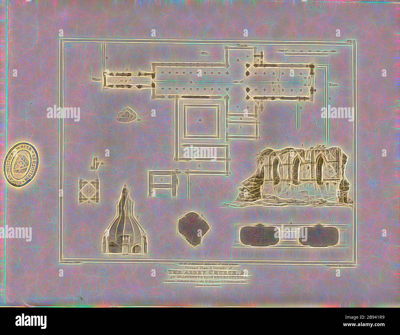 Abbey plan drawing hires stock photography and images Alamy