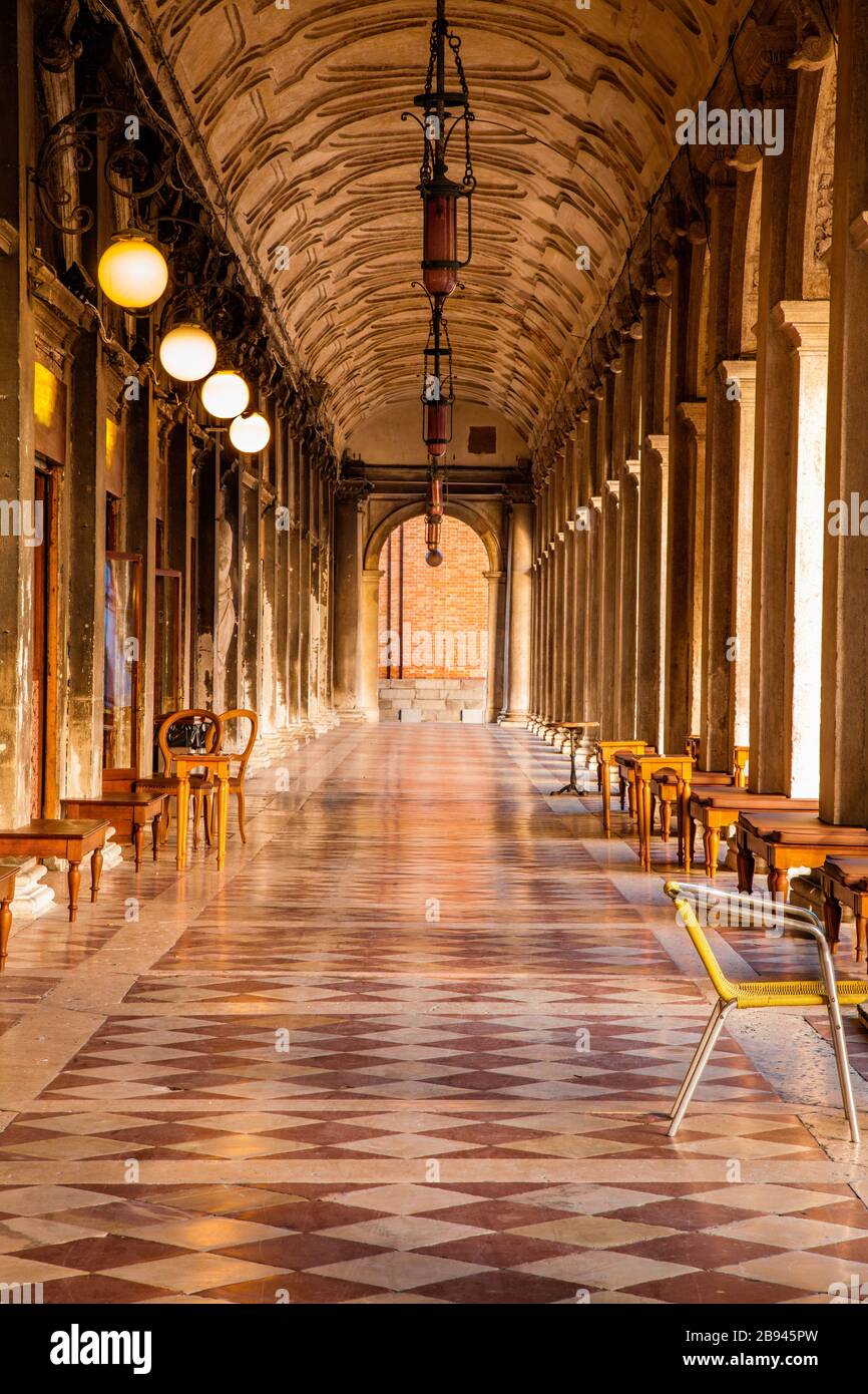 Corridor in Venice, Italy Stock Photo