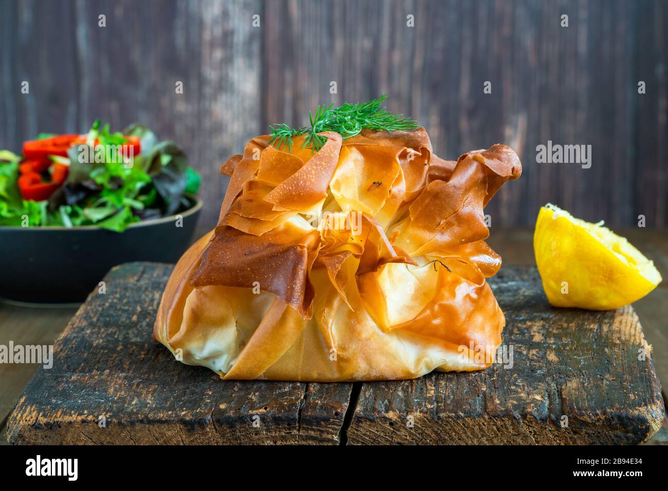 Stuffed salmon fish fresh food salad hi-res stock photography and ...