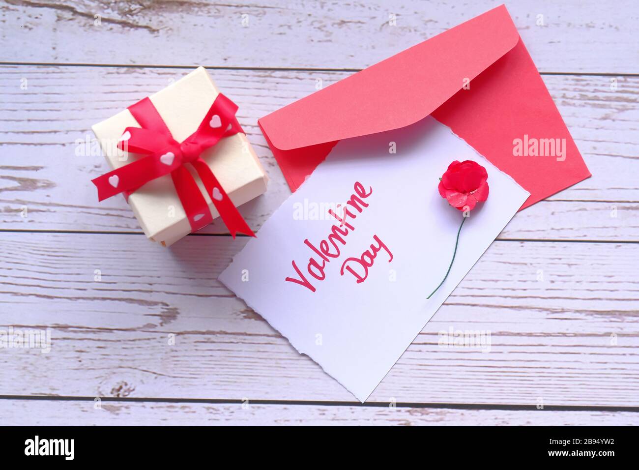 Close up gift box and envelope on white background Stock Photo Alamy