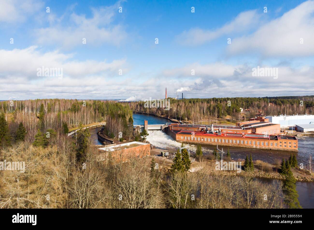 summer-aerial-view-of-bridge-and-kymijoki-river-waters-in-finland